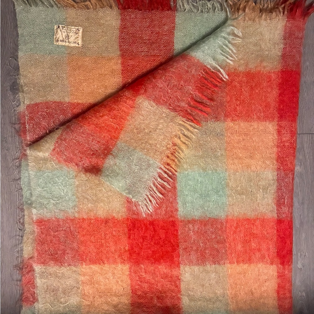 Vintage Mohair Hand Woven Blanket